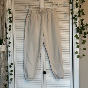 Zara White sweatpants